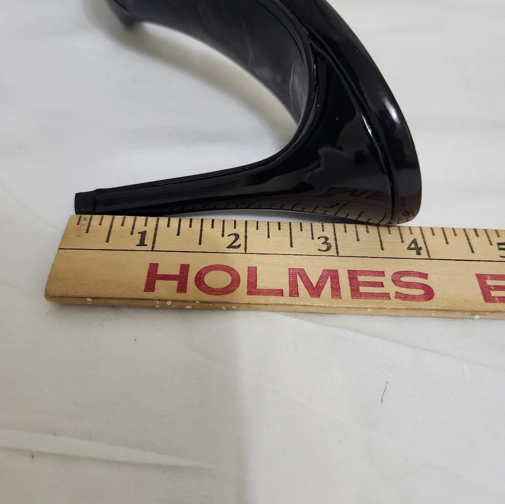 SOLD.....ZARA Rhinestone Open Toe Mules/ Slides Holiday Party Shoes - Picture 6 of 8